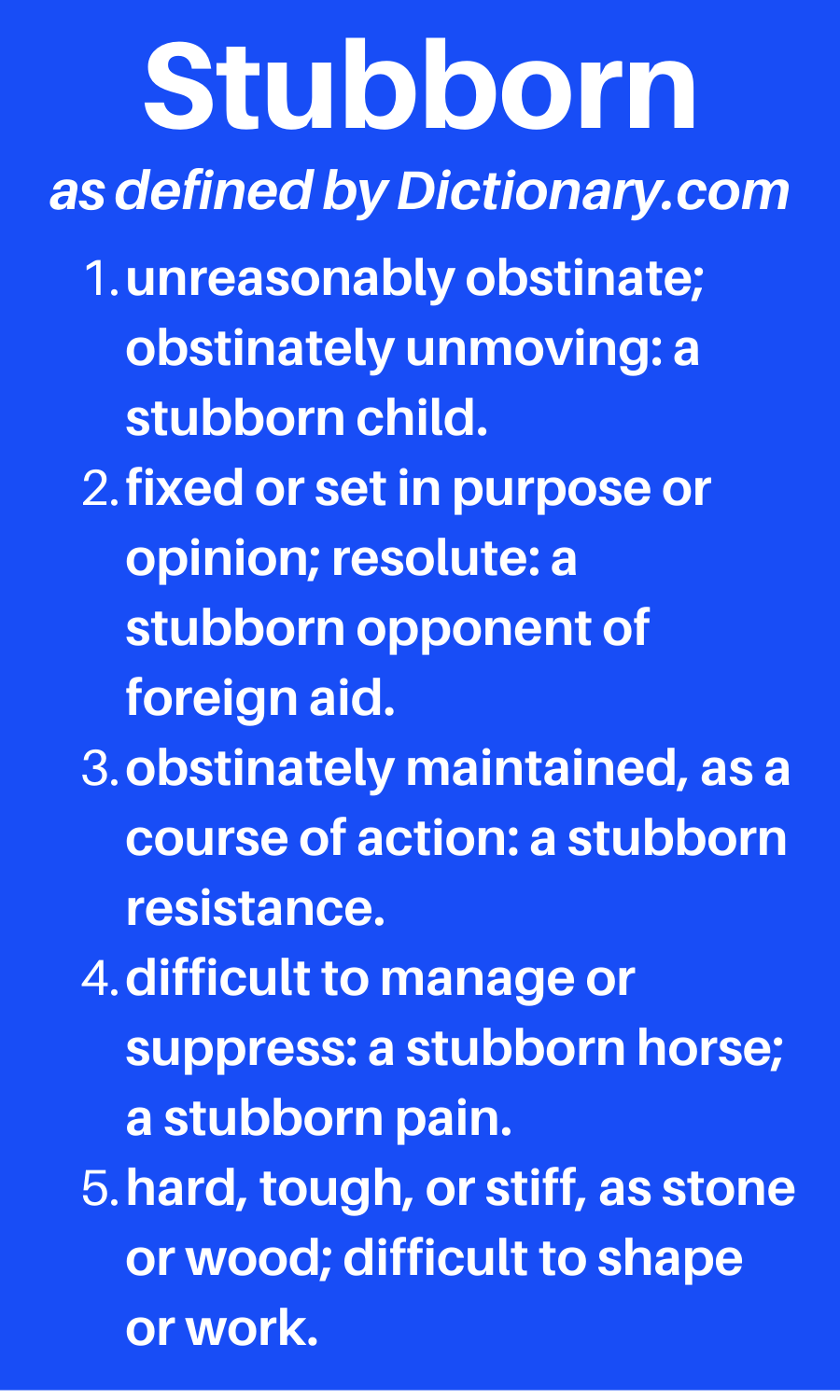 الإنجليزية أسهل - 📌 Meaning of stubborn in English📌 stubborn